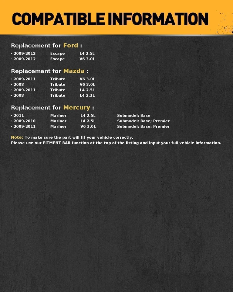 Brake Master Cylinder Fits 2009-2011 Mercury Mariner V6 3L 9L8Z2140A ZZD143990 - Изображение 2 из 4