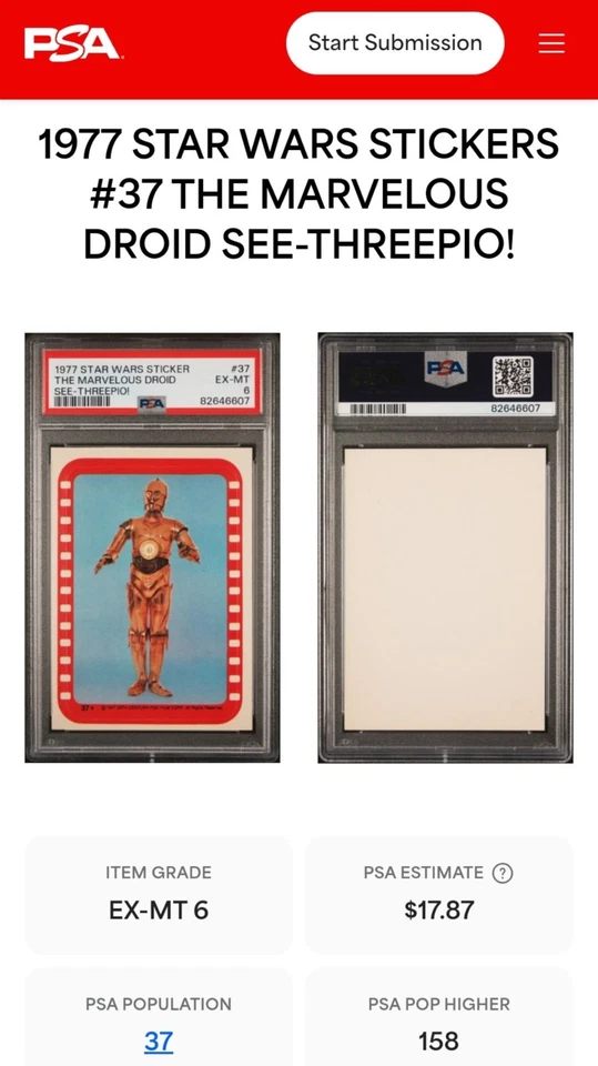 1977 Star Wars Sticker - Image 3 of 3