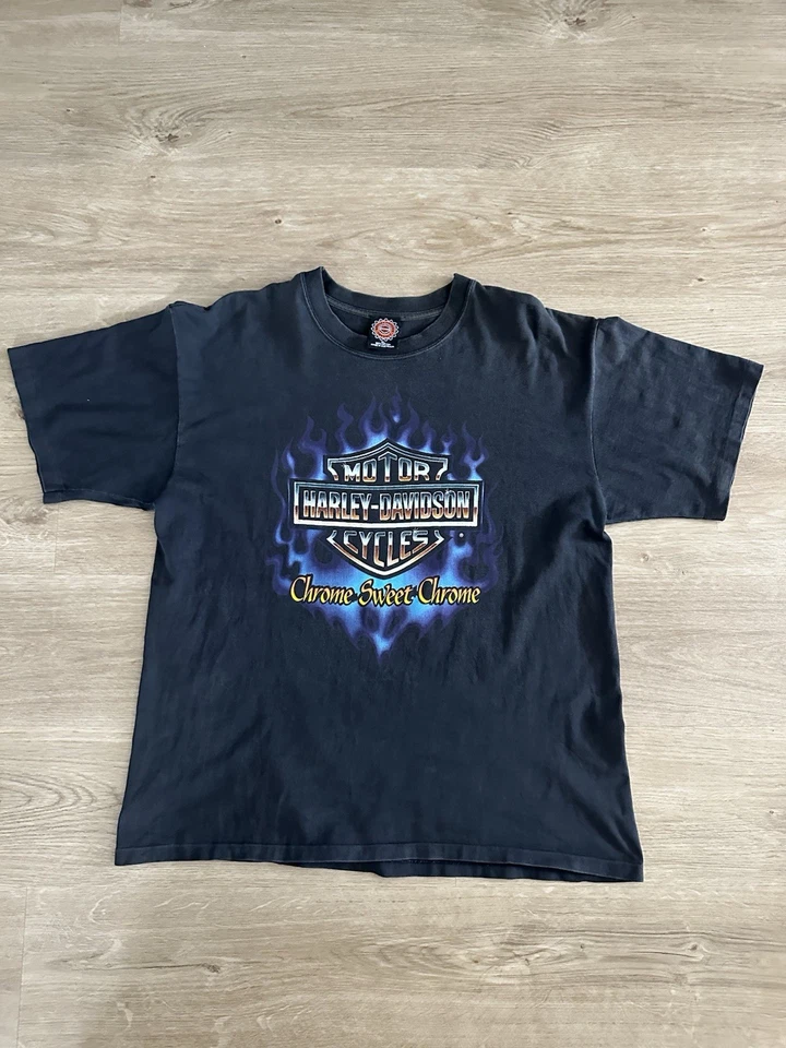 1993 Chrome Sweet Chrome ACME Harley Davidson XL - ULTRA RARE - Faded - Vtg 90s - image 4 of 4