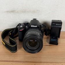 Nikon D3200 DSLR w/28-200mm 3.5-5.6D Lens, Battery, Charger, Strap, SD Card