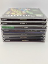 Lot Of 7 PlayStation PS1 Games CIB - Frogger, Jet Moto, Tetris, NASCAR, & More