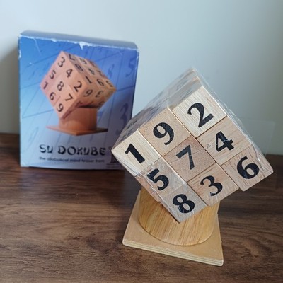 Su Dokube 3D Holz Sudoku Block Puzzle Spiel Neu & Versiegelt