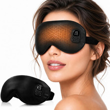 Cordless Heated Eye Mask-4 Heat Levels  4 Timers Heated Eye Mask Rechargeable f