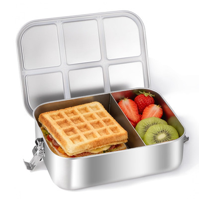 Nayelf Bento For Kids And Adults 1.5L/50Oz Stainless Steel Snack Containers 2