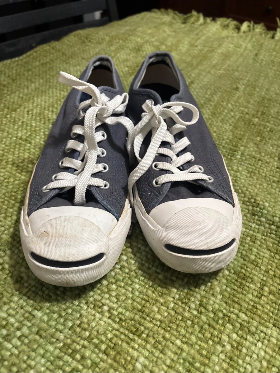Vintage Men’s Low Top Converse Jack Purcell Navy And White Men’s 7.5 Women’s 9