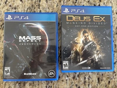 PlayStation PS4 game bundle Mass Effect Andromeda And Deus Ex Mankind Divided.  