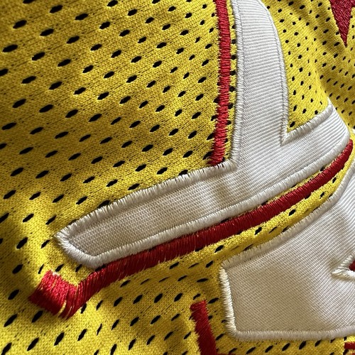 WWE Macho Man Randy Savage Shorts Ohhh Yeahh! Mens Size Large Mesh Gym Yellow - Picture 11 of 12