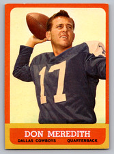 1963 TOPPS #74 DON MEREDITH COWBOYS SP