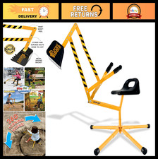 Kids Excavator Ride-On Toy - 360  Rotating Sand Digger, Outdoor Beach  Sandbox