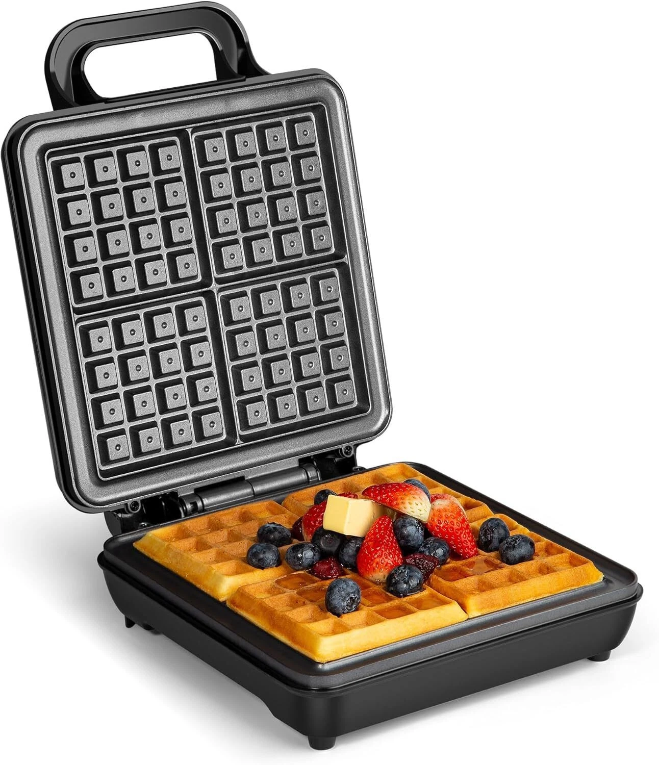 VonShef Large 4 Slice Waffle Maker – 1100W, Non-Stick Plates – Silver
Opens in a new window or tab