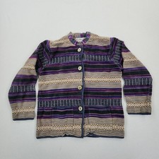 Vintage FLASHBACK Woven Tapestry Cardigan Blazer Jacket Southwestern Cotton S