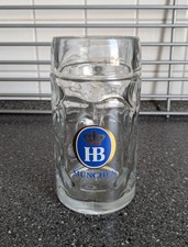 HB Hofbräu Bier München Bierkrug Glaskrug Isarseidel 0,5 Liter 1 Stück NEU