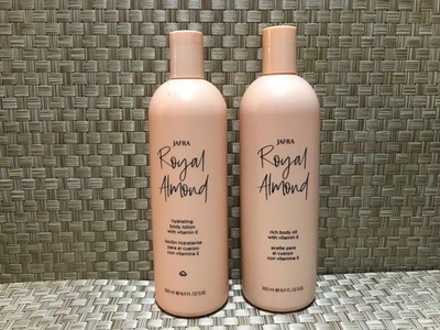 Jafra Royal Jelly Body oil Almond and Body lotion 16.9 OZ each