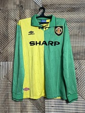 MANCHESTER UNITED Jersey Size LARGE 1992 1994 THIRD Shirt Soccer Football