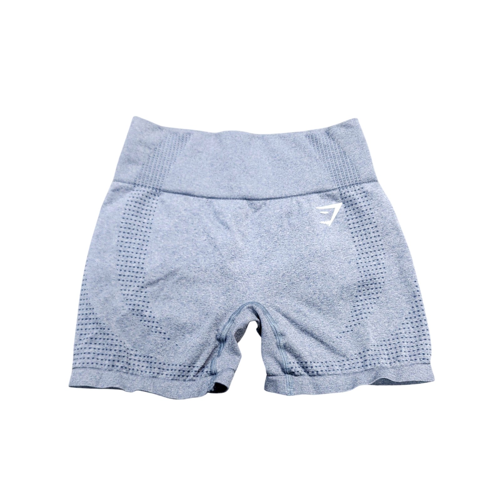 Gymshark Shorts Womens Small Blue Seamless Compression High Waist Athletic Yoga