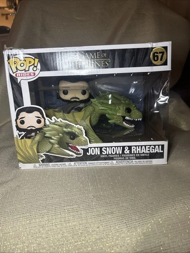 Funko Pop! Vinyl:Game of Thrones:  Jon Snow & Rhaegal #67 Dragon See Description