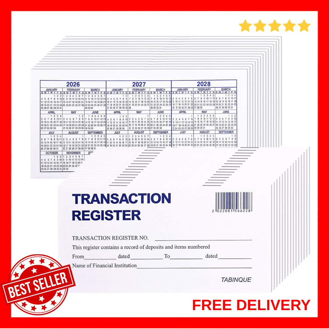 как выглядит 24 PCS Check Registers for Personal Checkbook, Easy to Read Checkbook Register фото