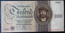 1924 - GERMANY - BANKNOTE - THOUSAND REICHSMARK - 1000 REICHSMARK
