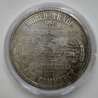 Vintage Toned 1974 USSC World Trade 1 Oz 999 Silver Round