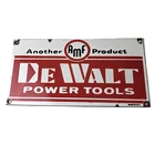 Vintage DeWalt Tools Porcelain Sign - Auto Klein Tools Mechanic Garage Shop Sign