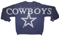 Vintage 1993 Dallas Cowboys Large Spellout Crew Neck Pullover Sweatshirt Large