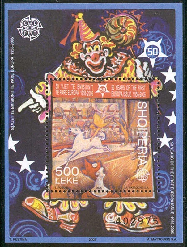 Albania - 2005 MNH Europa anniversary souvenir sheet #2763 cv 12.00 Lot #1