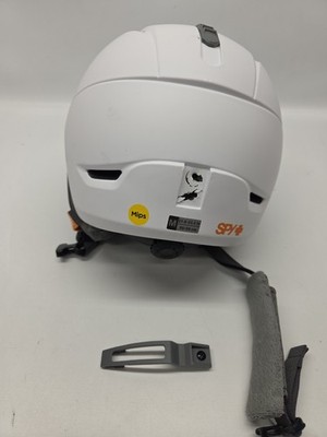 SPY+ Sender Snow Helmet MIPS   White Ski/Snowboard Helmet   Size Medium Damage