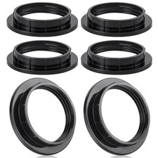 6 Pack Black Lampshade Reducer Rings E27 Lamp Shade Adaptor Rings for Light