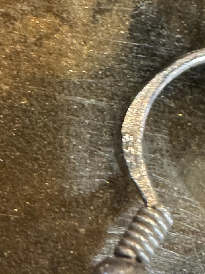 Pendientes artesanales de plata de ley Foto 3 de 4