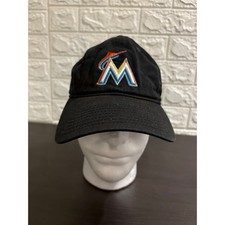 New Era 9TWENTY Miami Marlins Black Adjustable Hat Baseball Cap Womens