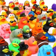 120 Rubber Ducks 2.3 Inch, 50 Varieties, Jeep Ducking, Bath  Party