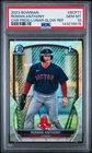 Roman Anthony 2023 Bowman Chrome #BCP-71 Lunar Glow Refractor 1st RC PSA 10