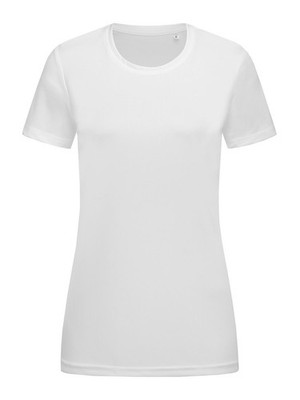 STEDMAN ACTIVE SPORTS-T Damen Polyester Kurzarm T-Shirt WHITE
