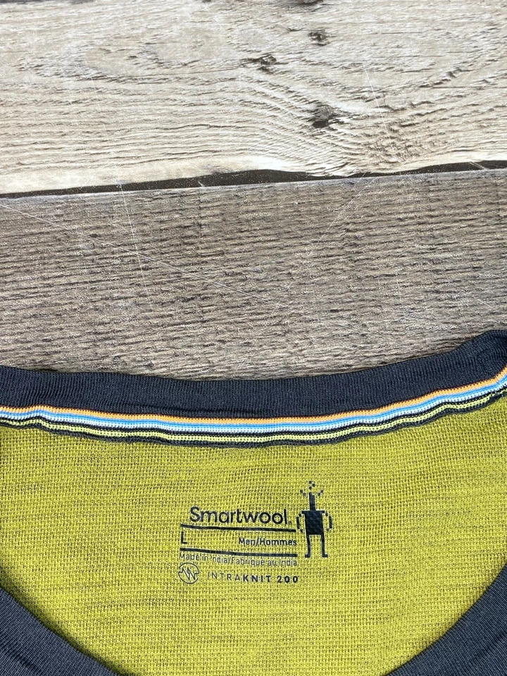 Camisa Top Smartwool Para Hombre L Intraknit 200 Lana Merino Capa Base Térmica Gris Foto 4 de 4