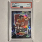 2024 Panini Mosaic Storm #13 Bo Nix Silver Prizm Rookie PSA 8 Broncos NFL