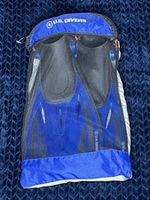 U.S. DIVERS KIDS BLUE SWIMMING FLIPPER ADJUSTABLE STRAP 66 NYLON, 34 POLYESTER