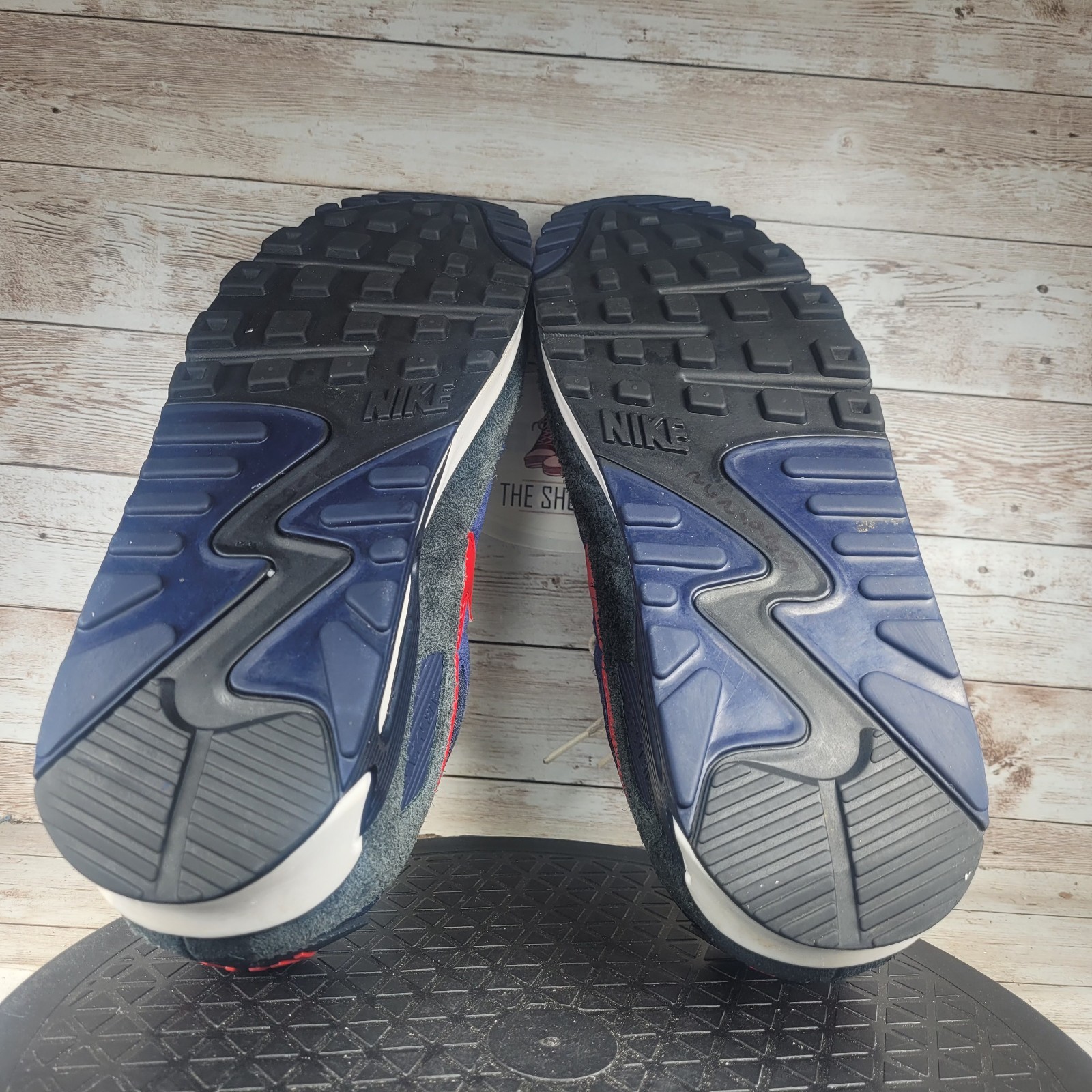 Nike Air Max 90 SE Trainers Men's Size 9.5 Blue Comfort Walking Running Shoes thumbnail 6