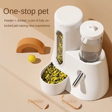 Automatische 2-in-1 Hamster Futterflasche Trinkflasche BPA-frei Anti-Spill Design         