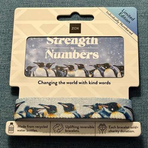 Nuovo! ZOX Singolo *FORZA NEI NUMERI* Taglia OS/MEDIUM - Braccialetto Reversibile con Scheda - Foto 3 di 4
