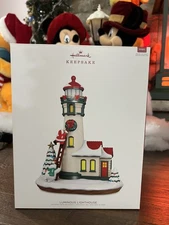 Hallmark Ornament NEW 2018 Large Tabletop LUMINOUS LIGHTHOUSE lights & music 