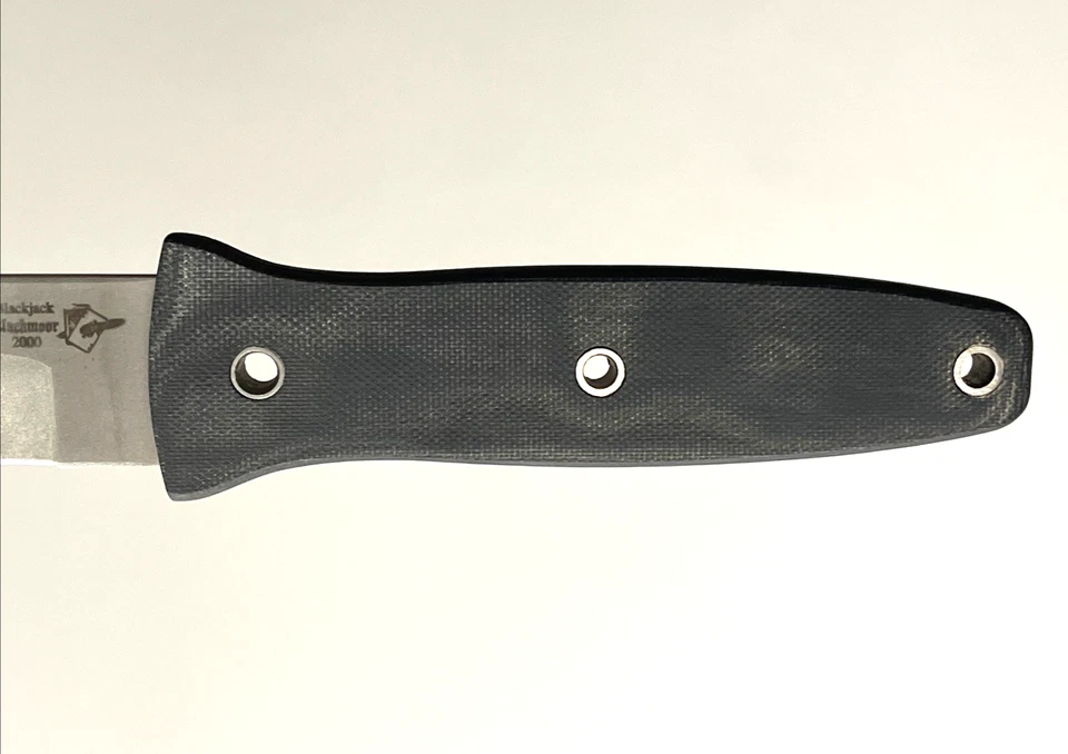 Blackjack Blackmoor 2000 Knife Effingham IL Production USA Micarta Kydex Rare - Image 4 of 4