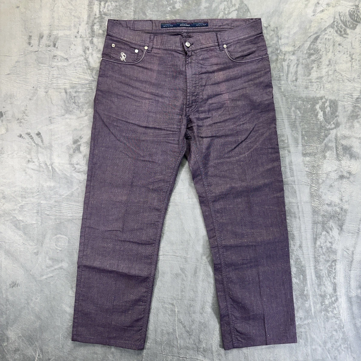 Purple Mid (10-12 in) Rise Jeans for Men for sale | eBay