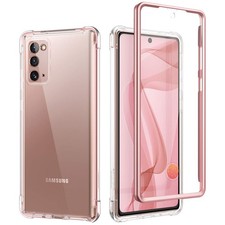 SURITCH Clear Case Samsung Note 20 6.7" w/ Built-in Screen Protector Rugged