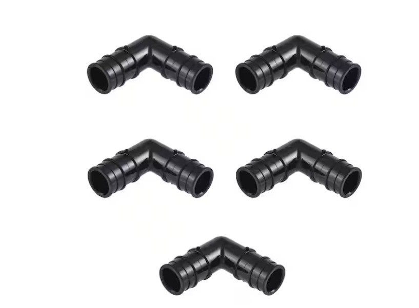 (1)-SharkBite 1 In. 90 Deg. Poly PEX-A Elbow (1/4 Bend) (5-Pack) UA260A5