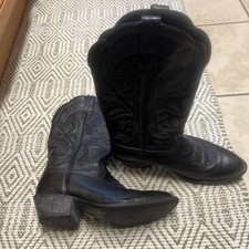 Ariat Women's Heritage Western Boot 10001037 Black Deertan 7 Cowgirl Leather 