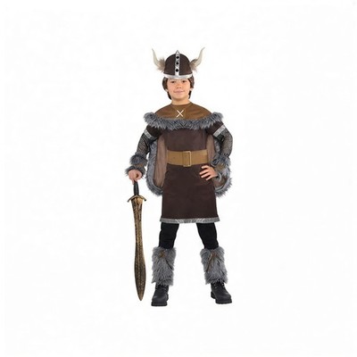 Kinder Wikinger Krieger Kostüm Jungen Wikinger Outfit 4-6