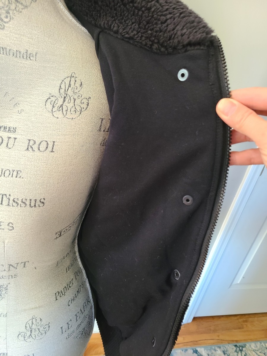 NWOT!!! Alo Yoga Sherpa Snow Angel Varsity Puffer Jacket Black