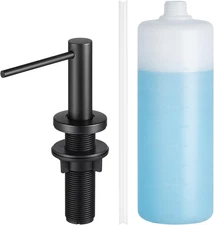 Soap Dispenser for Kitchen Sink, Stainless Steel Built in Sink Soap Dispenser