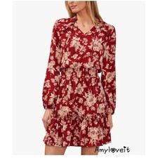 Cece Floral Ruffled Dress Size 3X NWT