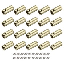 20Pcs 4.5mm Metal Shoelace Tips Screws Shoelace End Tip Cords End Gold